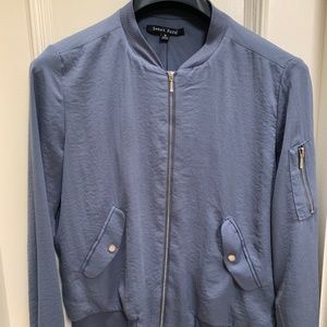 Sweet Rain Silky Bomber Jacket